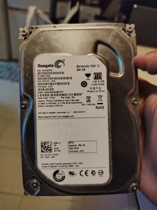 Disco Duro Seagate Barracuda 250 GB