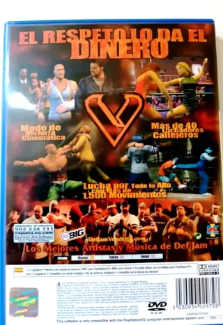 Def Jam Vendetta PS2 Completo con manual