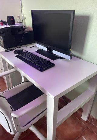 Mesa escritorio IKEA PAHL blanco 96x58 cm