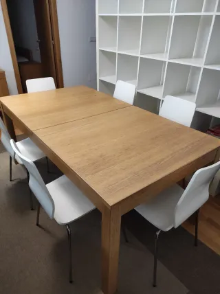 Mesa comedor extensible + 6 sillas