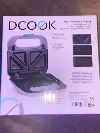 Sandwichera DCOOK 3 en 1