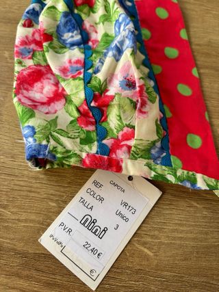Capota niña 3 años Nini floral con lunares