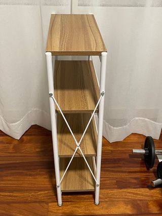 Estantería 3 baldas madera y metal