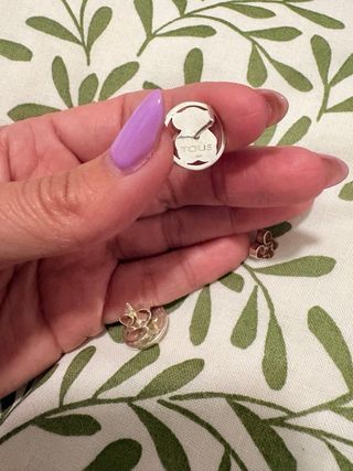 Pendientes Tous Plata y Cuarzo Rosa