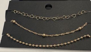 3 Pulseras Doradas