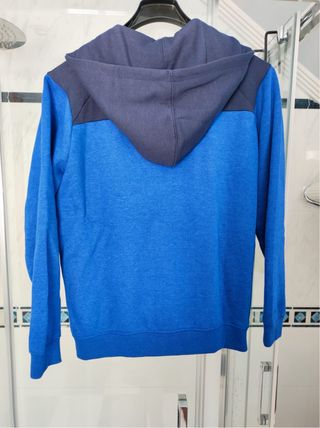 Chaqueta azul marino con capucha - Talla 14 (XS)