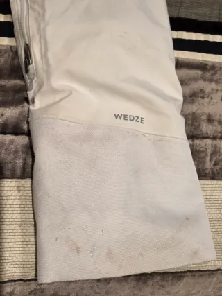 Pantalones de esquí blancos Decathlon