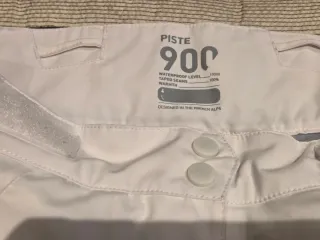 Pantalones de esquí blancos Decathlon