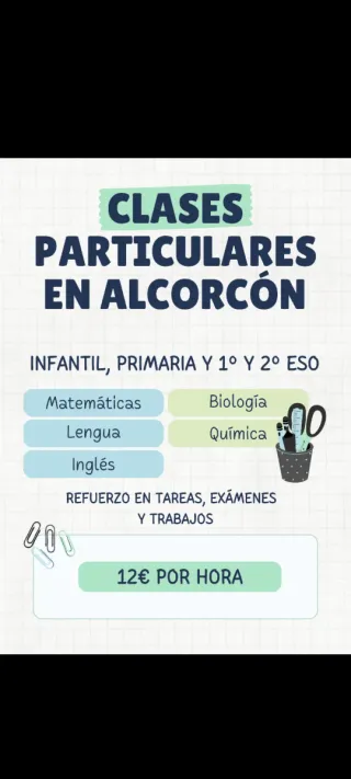 Clases particulares Alcorcón
