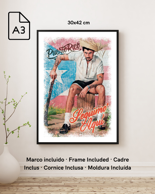 Cuadro Póster Bad Bunny - Seguimo Aquí