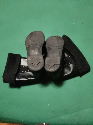 Stivaletti bambina invernali neri con borchie