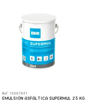Emulsión Asfáltica SUPERMUL 25 KG