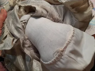 Bambola porcellana vintage con abito pizzo