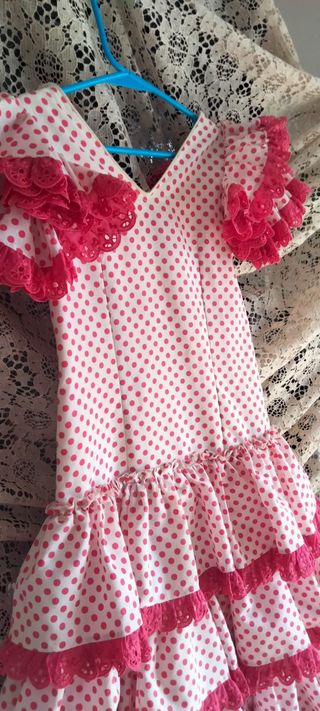 Traje Flamenca Niña 3-4 Años