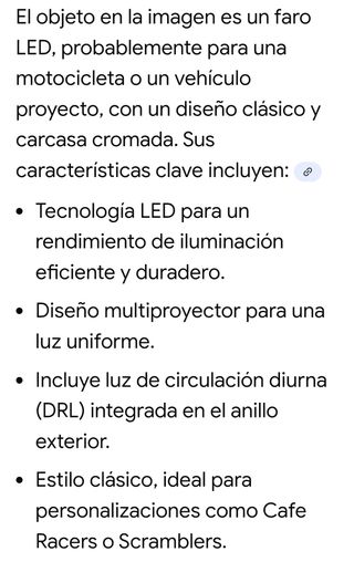 2 Faros Cromados Clásicos Moto