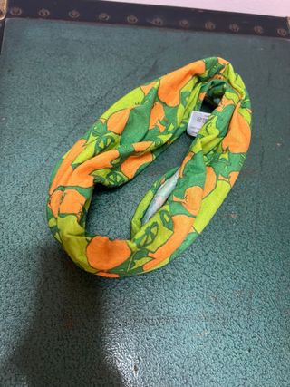 Foulard/bandana stampa arance e foglie
