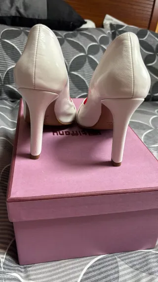 Zapatos Tiffany Novia Beige/Blanco