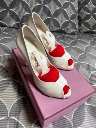 Zapatos Tiffany Novia Beige/Blanco