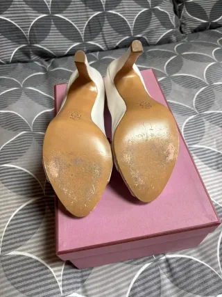 Zapatos Tiffany Novia Beige/Blanco