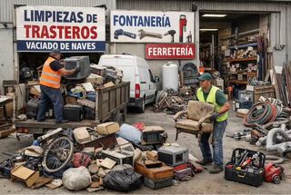 Reciclaje de trastos y vaciado de naves