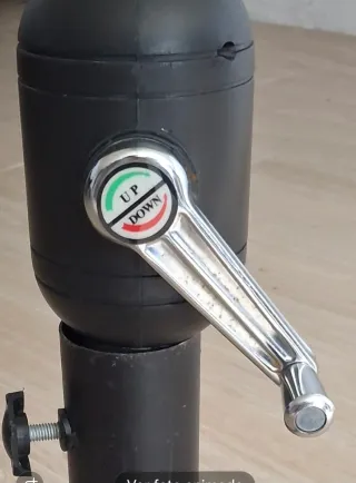 Parasol grande blanco con manivela,280cm diámetro