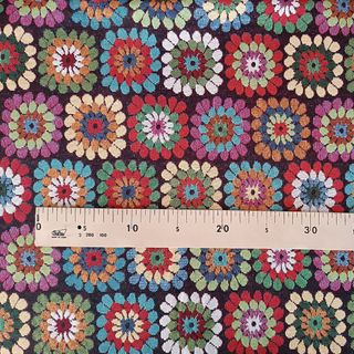 Tela Gobelino Jacquard Mosaico Retro 2,80m