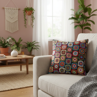 Tela Gobelino Jacquard Mosaico Retro 2,80m