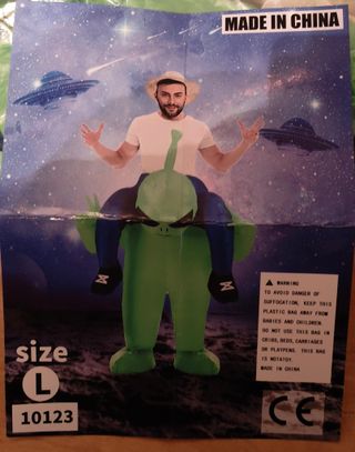 Disfraz inflable Alien Arry People Talla L