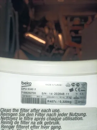 Secadora Beko 8kg A+