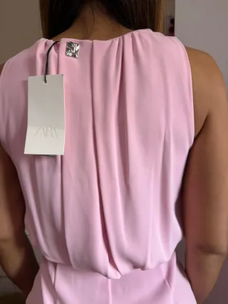 Vestido Zara Talla S Rosa Sin Estrenar