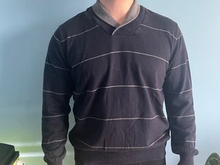 Camisola Springfield riscas cinza e preto