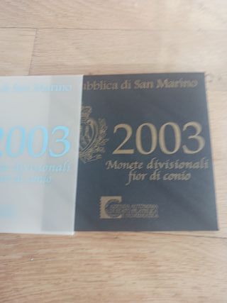 San Marino 2003 kms 1 céntimo 2 euros € + medalla