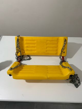 Trampolino giallo per bambini da giardino