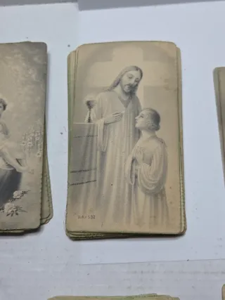 Antiguos Recordatorios Comunión Años 40 lote 62