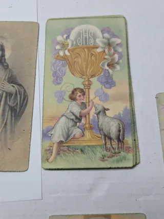 Antiguos Recordatorios Comunión Años 40 lote 62