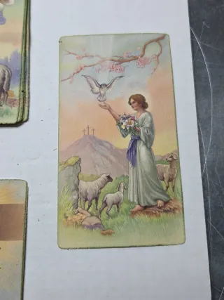 Antiguos Recordatorios Comunión Años 40 lote 62