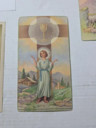 Antiguos Recordatorios Comunión Años 40 lote 62