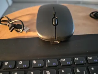 Teclado y Ratón Inalámbricos Negros