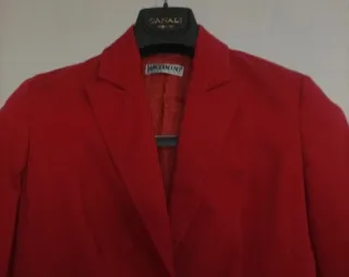 Giacca Blazer Rossa Vintage Sangermano Tg S