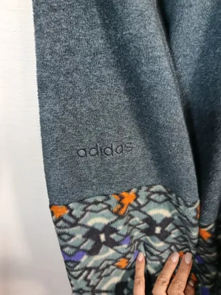 Forro Polar Adidas Vintage 90s Multicolor Talla L