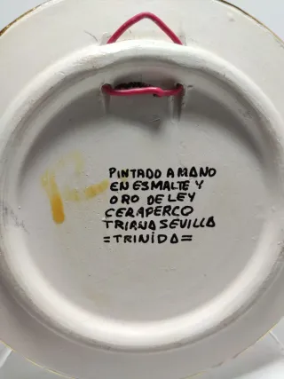 Plato de la Ceramo estilo Triana Sevilla