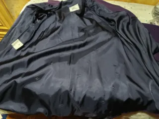 Abrigo de lana Burberrys morado