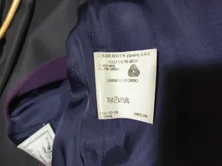 Abrigo de lana Burberrys morado