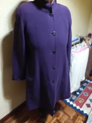 Abrigo de lana Burberrys morado