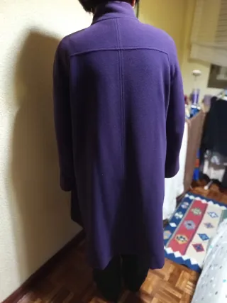 Abrigo de lana Burberrys morado