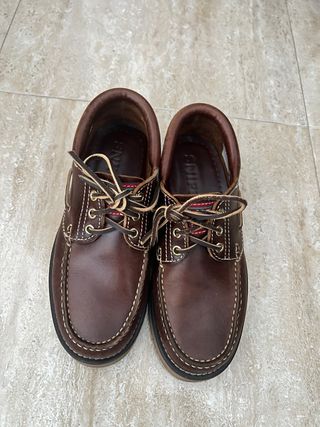 Náuticos de piel Snipe marrones