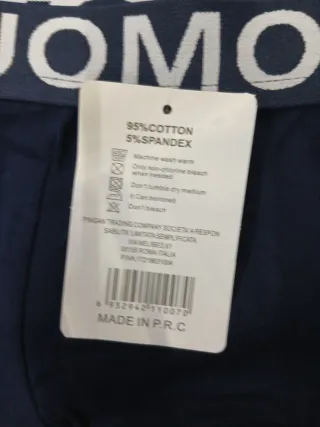 Pack 10 boxers Uomo talla XXL