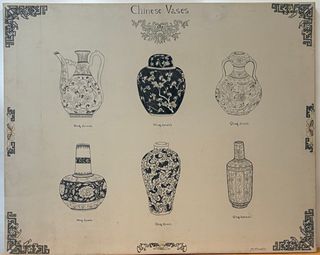 Tela con Vasi Cinesi