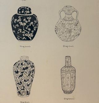 Tela con Vasi Cinesi