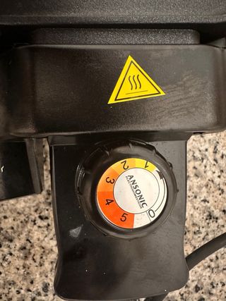 Plancha eléctrica comida